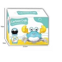 YT Wholesale Jouet pour bébé crabe électrique fuyard, animal rampant et marchant avec projection, à commande vocale et capteur
