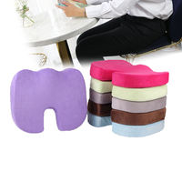 Siège en mousse à mémoire de forme haute densité, tricoté, en forme de U, pour massage des fessiers et soulagement des douleurs lombaires, idéal pour la maison, l'hôtel, le bureau et la cuisine (OEM)
