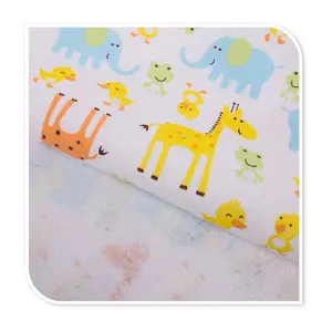 wholesale 100% cotton new kids children printed sleepwear pajamas flannel baby fabric