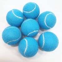 Balles de tennis d'entraînement en caoutchouc bleu clair Newchance 06 pour débutants, excellent rebond, durables, pour massage et fitness, usage individuel