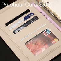 Carnet de notes A5 de luxe personnalisé avec logo, classeur à 3 anneaux en PU, coffret cadeau, papeterie promotionnelle de bureau, agenda rechargeable