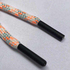 Custom Color Branded Heat Shrink Tube Tips Aglets Cylindrical Shaped Closed Ended for Bags <b>Cord</b> Ends - Product Image 1