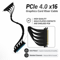 Câble Riser PCIe 4.0 X16 Multi-GPU pour Serveur, Haute Vitesse, Blindé, Flexible, Extension GPU, Montage Vertical, PC ITX