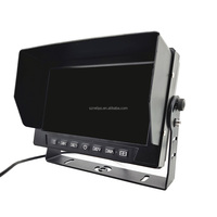 Moniteur divisé IP69 étanche 7 pouces Quad 4 canaux pour camion bateau LCD TFT télécommande RGB conçu pour le système de caméra de recul
