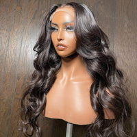 Perruques de cheveux humains bruts vietnamiens Body Wave 13x6 HD sans colle, Perruque Lace Front en cheveux humains, Cheveux alignés sur les cuticules, Perruque Full Frontal Lace