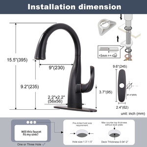 Кухонный смеситель с одной ручкой - Product Image 5