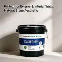 Peinture murale extérieure en pierre naturelle Yucai Factory, revêtement liquide en spray, à base d'eau, anti-jaunissement, pour pierre véritable