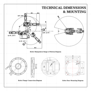 Bras de robot industriel de 50 kg pour le meulage, le polissage et l'ébavurage, robots industriels à 6 axes articulés pour l'automatisation des usines - Product Image 4