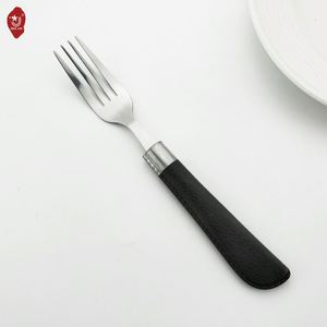 Classic Reusable Stainless Steel Cutlery Black <b>Plastic</b> Handle Stainless Steel Cutlery <b>Set</b> - Product Image 4