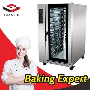 نعمة الهواء الساخن تداول فرن الفولاذ المقاوم للصدأ 10 صينية فرن تجفيف بالهواء الساخن الغاز مخبز الفرن الحراري - Product Image 3