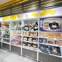 Vitrine de présentation de jouets tendance à couleur personnalisable, étagère modulaire multi-scénarios pour Labubu Blind Box et boutique de produits dérivés IP