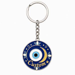 Llaveros Personalizados al por Mayor con Ojo Turco, Llaveros de Viaje de Cultura Turca, Amuleto Tradicional, Souvenir, Llavero de Metal - Product Image 3