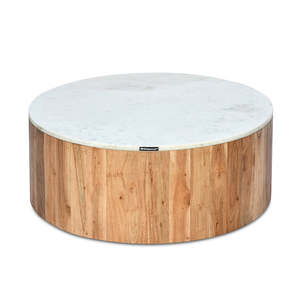 Table basse industrielle rustique moderne avec dessus en marbre bois de manguier massif fait à la main pour salon de luxe produit en vrac personnalisé - Product Image 3