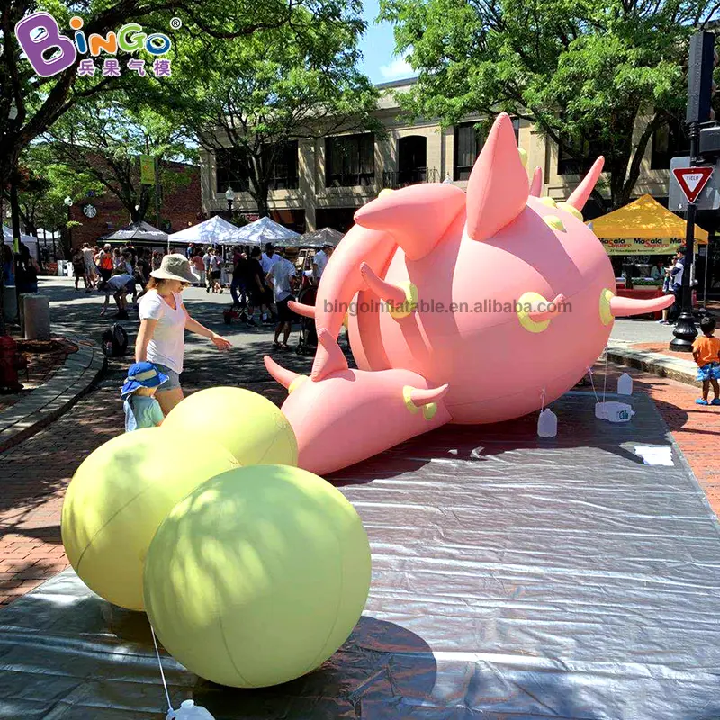 Balon Warna-warni Monster Iklan Model Tiup untuk Dekorasi Taman Anak-anak 2,5 MH