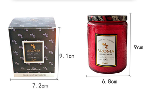 Vela Aromática Cilíndrica en Vaso de Vidrio, Velas de Cera de Soja de Alta Calidad Hechas a Mano, Regalo Perfecto para Bodas y Fiestas - Product Image 6
