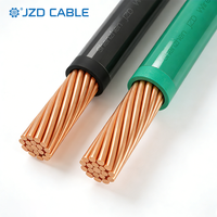Cable de Nylon THHN Certificado UL83 JZD, Calibres 8, 10, 12, 14 AWG, Cobre Sólido Trenzado, Aislamiento de PVC, 600V, para Cableado Industrial y de Edificios