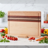Planche à découper en érable |   Planche à découper en bois dur pour la cuisine |   Planche de service en bois avec support
