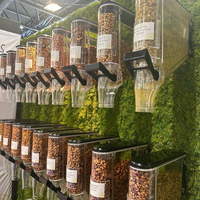 ECOBOX 	   Distributeurs de nourriture en vrac à montage mural, graines, bonbons, céréales, distributeur de nourriture en vrac à gravité, distributeur de noix, distributeur de nourriture sèche pour magasin