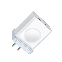 Chargeur et adaptateur HNT PD20W QC18W avec prise UK, type C USBA, charge rapide pour chargeur sans fil compatible avec Apple Watch 3 en 1