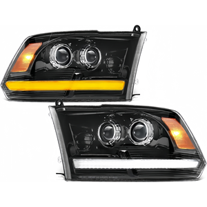 Phares LED complets en gros d'usine, ensemble double projecteur 6500K 12V IP67 pour accessoires <span class=keywords><strong>Dodge</strong></span> <span class=keywords><strong>Ram</strong></span> <span class=keywords><strong>1500</strong></span> 2500 3500 2009-2018 - Product Image 1