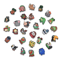 Breloques fantaisie en PVC pour chaussures, motifs animaux de dessin animé, série Montagne et Mer, pour décorations de sabots et sandales, vente en gros