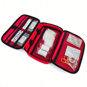 Bolsa de Suministros Médicos para el Hogar, Impermeable, Roja, de Gran Capacidad, para Viajes, Campamento, Primeros Auxilios y Emergencias - Product Image 2