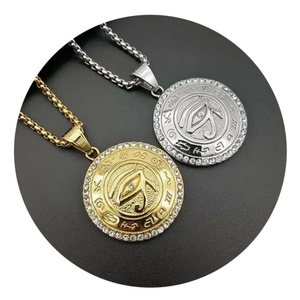 Collar Ojo de Horus de Acero Inoxidable, 10 Años de Experiencia de Fábrica, Collar Moderno Personalizado en Oro para Mujer, Colgante con Cadena de Eslabones - Product Image 1