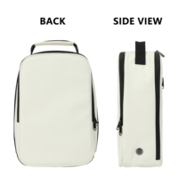 Sac à chaussures de golf en cuir PU de qualité supérieure, imperméable, de luxe, pour transporter des chaussures de sport, ventilé, portable, pochette pour bottes de golf, accessoires de golf