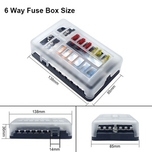 Bloc de fusibles marin universel à lame de 100 ampères, 12 voies, circuit CC 12 V, boîte à fusibles <span class=keywords><strong>pour</strong></span> <span class=keywords><strong>voiture</strong></span>, bateau, automobile - Product Image 2