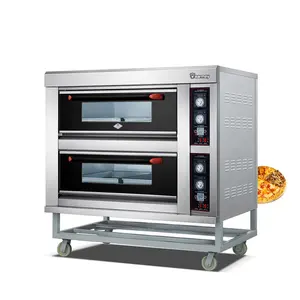 Commerciële Bakkerij Oven 2 Layer Pizza Maker Ce Groothandel Prijs Elektrische Oven