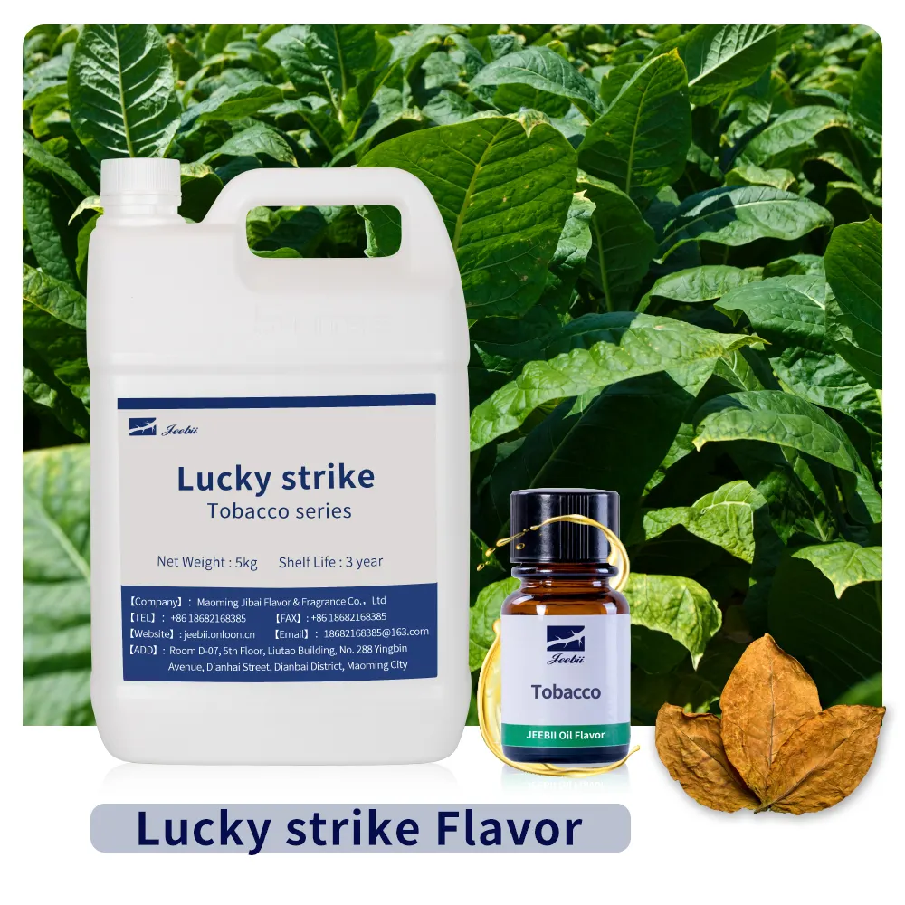 Lucky strike olio essenziale Super-concentrato di tabacco sapore OEM agente aromatizzante sapore 3 anni di sapore sintetico e profumo