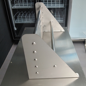 Étagère murale en acier inoxydable argenté VICTORY Source Factory, modèle VCT, capacité 100 kg, armoires pour la restauration, les hôtels et les restaurants - Product Image 5