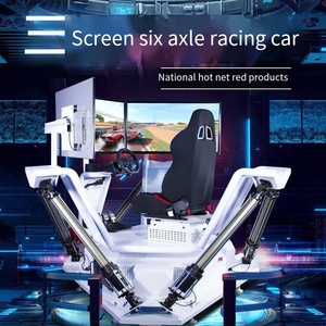 Popular coche de conducción de 3 pantallas VR 360 grados realidad Virtual 9D juego adulto VR Park Racing simulador de carreras VR de 3 pantallas - Product Image 3