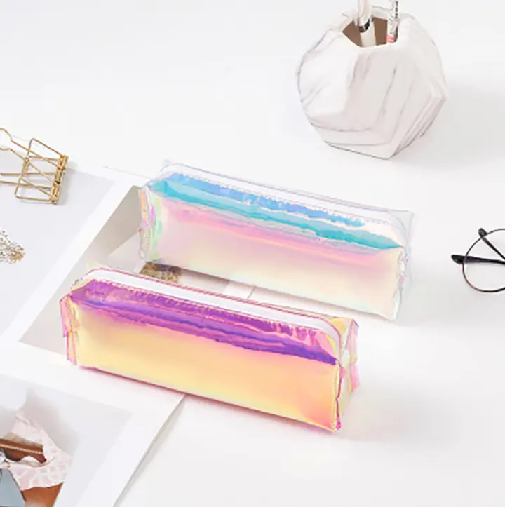 Promotional School Luxury Roll Leather Make Up Cosmetic Pen Case Creative Pen Holder Roll Pencil Bag