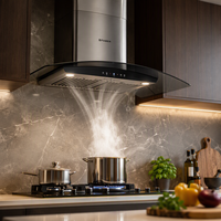 Lini Produksi Chimney Dapur Siap Pakai 500-1000 Pcs/hari Mesin Pembuat Cooker Hood Lengkap dengan Pemasangan di Luar Negeri