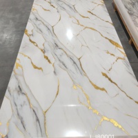 Feuille de marbre de PVC de panneau UV de 2.8mm 3mm pour la décoration intérieure et le comptoir de cuisine de quartz