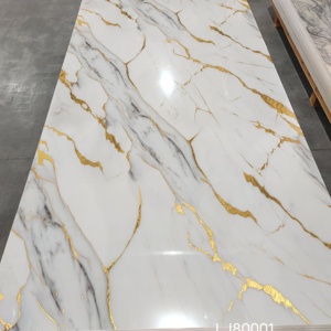 2.8mm 3mm UV ban PVC tấm đá cẩm thạch cho trang trí nội thất và thạch anh nhà bếp Countertop - Product Image 1