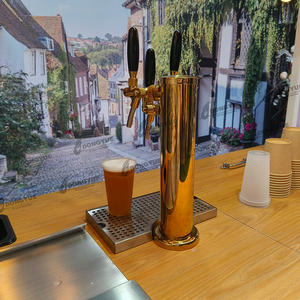 Custom Mobile Gold Beer & para Champagne Dispenser carrinho para festas de casamento Decorações - Product Image 6