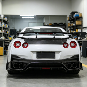 Kit carrosserie large en fibre de carbone personnalisé, ensemble complet pour Nissan GTR <span class=keywords><strong>R35</strong></span> <span class=keywords><strong>Nismo</strong></span>, amélioration du pare-chocs avant et arrière, spoiler - Product Image 4