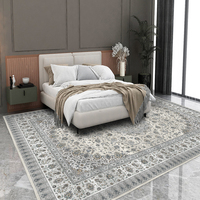 Alfombras Print Boho Tapis de zone 9x12 Living Room Grand tapis lavable avec support antidérapant Tapis anti-chute résistant aux taches