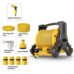 Dévidoir de <span class=keywords><strong>Tuyau</strong></span> d'<span class=keywords><strong>Arrosage</strong></span> Rétractable Haute Qualité 1/2" 30M pour Nettoyeur Haute Pression et <span class=keywords><strong>Arrosage</strong></span> de Jardin - Product Image 2