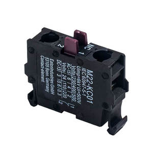 โมเอลเลอร์ M22-K10 ชุดคอนแทคเอลิเมนต์ซีรีส์ M22, 1 N/O, ติดตั้งด้านหน้า, ขั้วต่อแบบสกรู, IP20 - Product Image 1