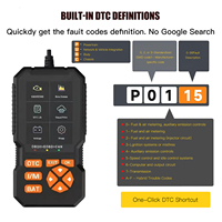 Escáner OBD2, Herramienta de Diagnóstico, Lee y Borra Códigos de Error de la Luz de Control del Motor, Lector EOBD, Dispositivo de Escaneo Automático Universal