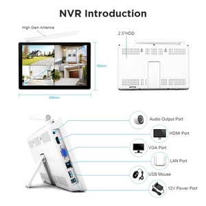 <span class=keywords><strong>Venta</strong></span> caliente 4CH Wireless NVR <span class=keywords><strong>Kit</strong></span> WIFI HD 5MP Video H.265 Cámara <span class=keywords><strong>DE</strong></span> <span class=keywords><strong>SEGURIDAD</strong></span> Sistema CCTV Inteligencia Cámara inteligente Audio bidireccional - Product Image 5