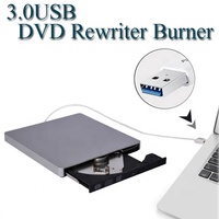 Unidad de Grabación y Reproducción de CD/DVD Externa USB 3.0 para Computadora Portátil, de Escritorio, Windows, Mac, PC