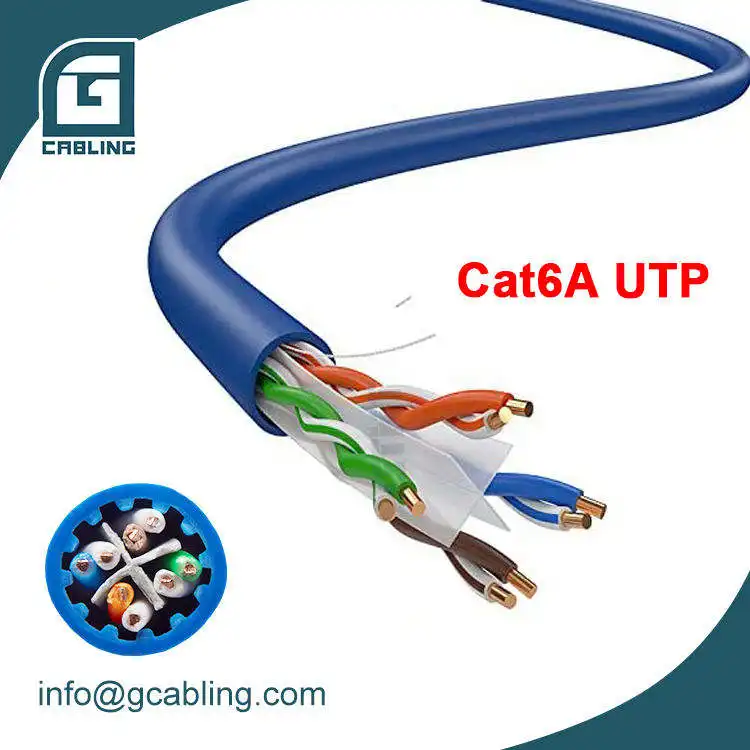 Geteknet-cable Lan trenzado para interiores y exteriores, cable de red de alta velocidad, Cat6, Cat6a, Cat5e, 305 pies, 4 pares