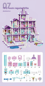 Casa delle Bambole 3D per Bambine, Kit Fai-da-Te per Villa delle Bambole, Set di <span class=keywords><strong>Giocattoli</strong></span> con Personaggi, Mobili e Accessori, Regalo per Bambini - Product Image 6