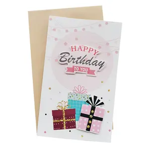 American Female Birthday Card | Birthday Cards For Women | Blank Inside & Envelope Included for Mom from Daughter (With Love)