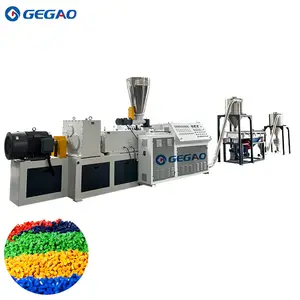 Plastic PVC compounding pelletizing granules making machine plastic granule raw material machine plastic granulation production