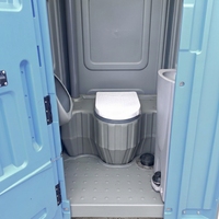Toilette chimique portable en plastique pour extérieur avec pompe de chasse et réservoir de déchets, idéale pour le camping